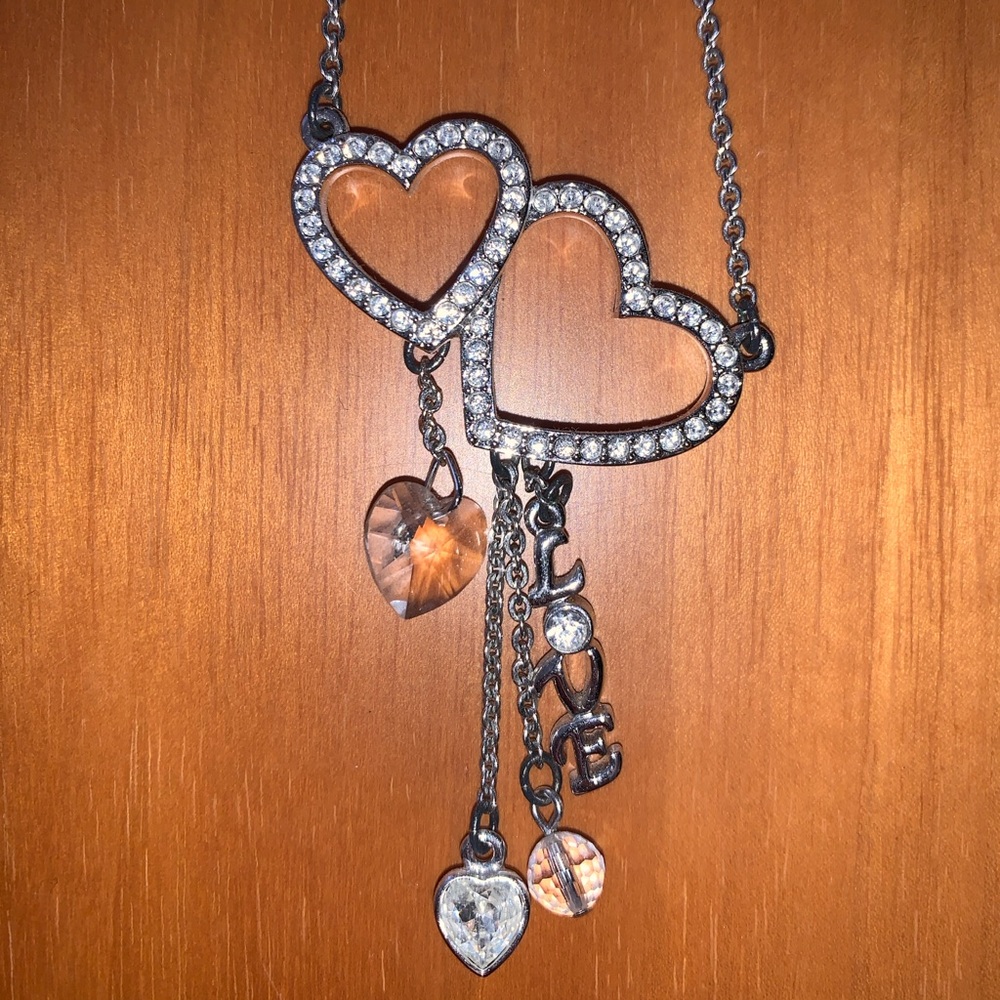 Swarovski Crystal Hearts and Charms Necklace
